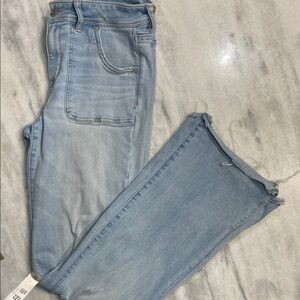 American Eagle Outfitters Light Wash Kick Boot